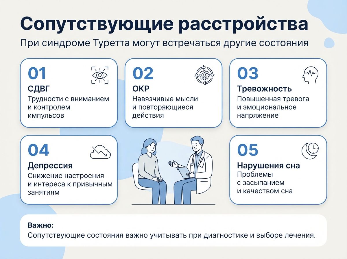 Лечение синдрома Туретта в городе Южа инфографика